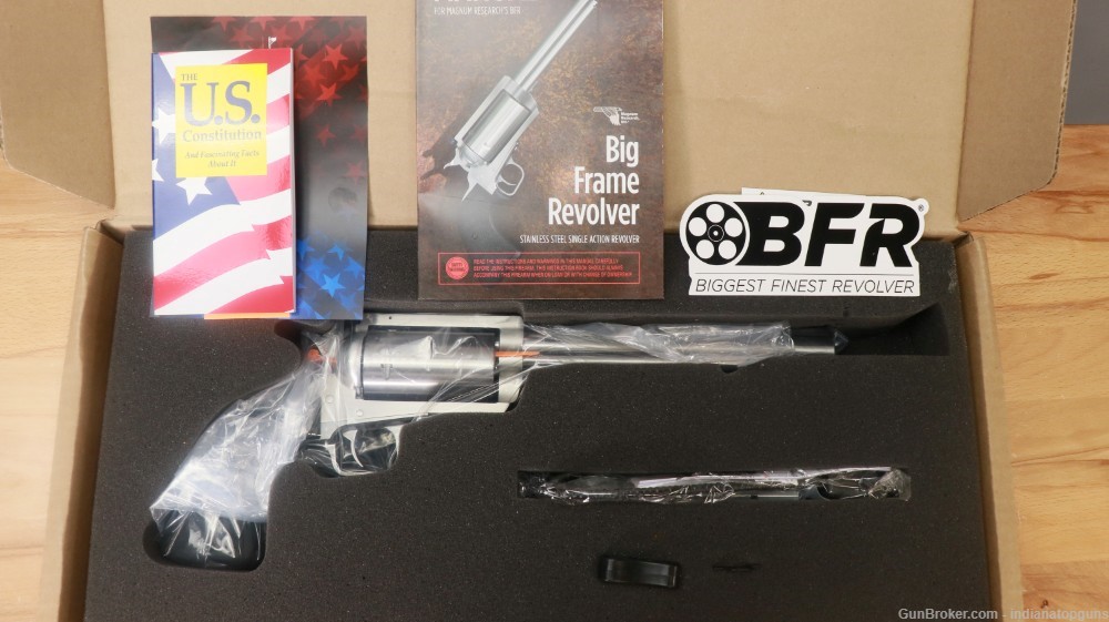 Magnum Research BFR Long Cylinder 45-70 Gov 5 Shot 7.50" Revolver-img-1