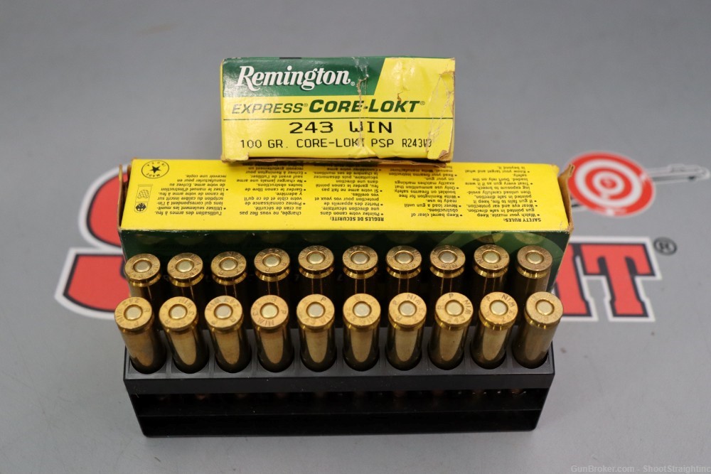Lot o' 40 Rounds of Remington Express Core-Lokt .243Win 100gr Ammunition -img-5