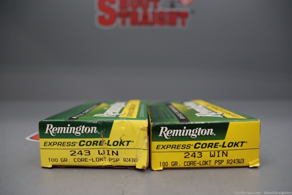 Lot o' 40 Rounds of Remington Express Core-Lokt .243Win 100gr Ammunition -img-2