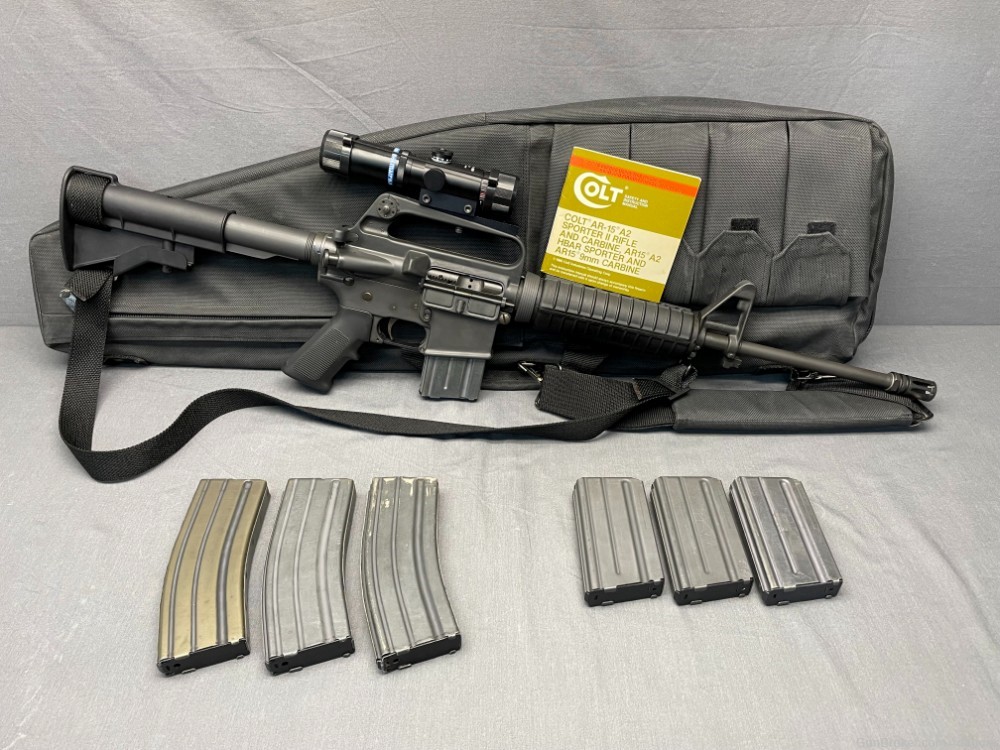Colt AR-15 A2 5.56X45MM | 4 Colt Mags + Manual | Pre-Ban Rifle!-img-1