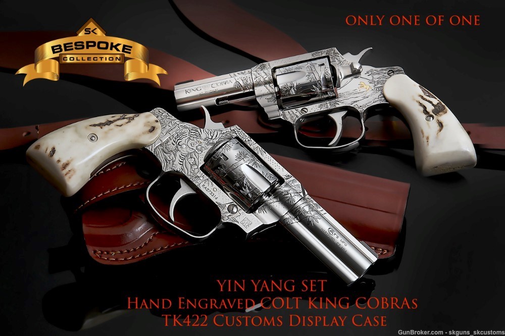 TWO GUN SET. YIN-YING COLT KING COBRAS,  ART AND ENGINEERING MEET METAL-img-1