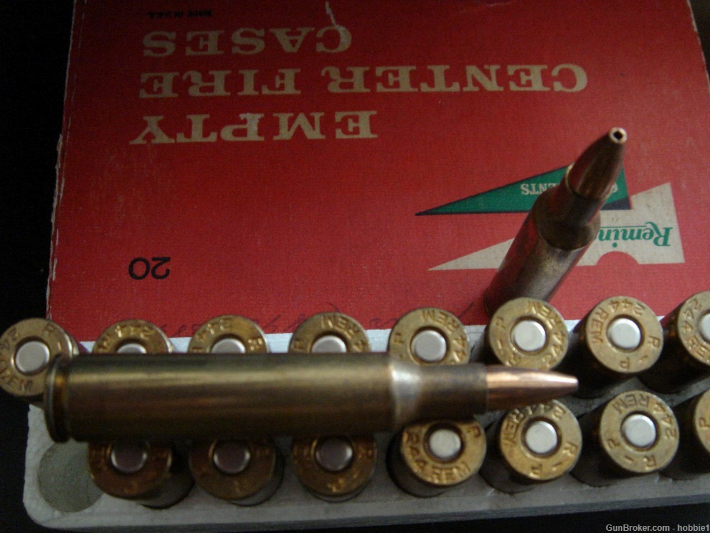 244 Remington ammunition. 20 rounds-img-1