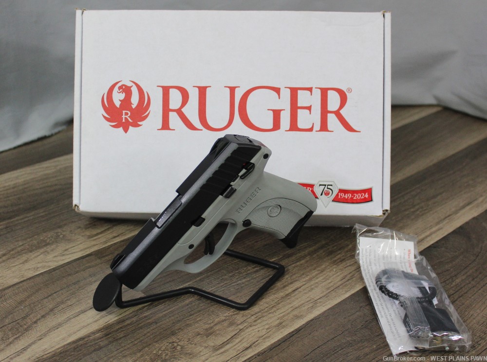 NIB RUGER EC9S SEMI AUTO PISTOL, 9MM, 3.12" BRL, 7 RND-img-0