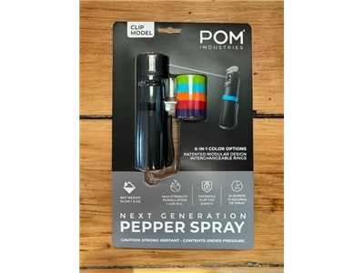 POM Industries Pepper Spray - 1.4% MC - OC - EDC - Keychain Model