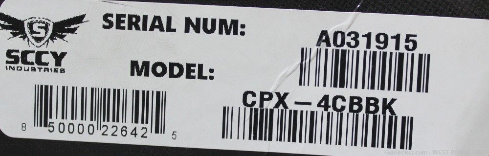 NIB SCCY CPX-4 SEMI AUTO PISTOL, .380 ACP, 2.96" BRL, 10 RND-img-3
