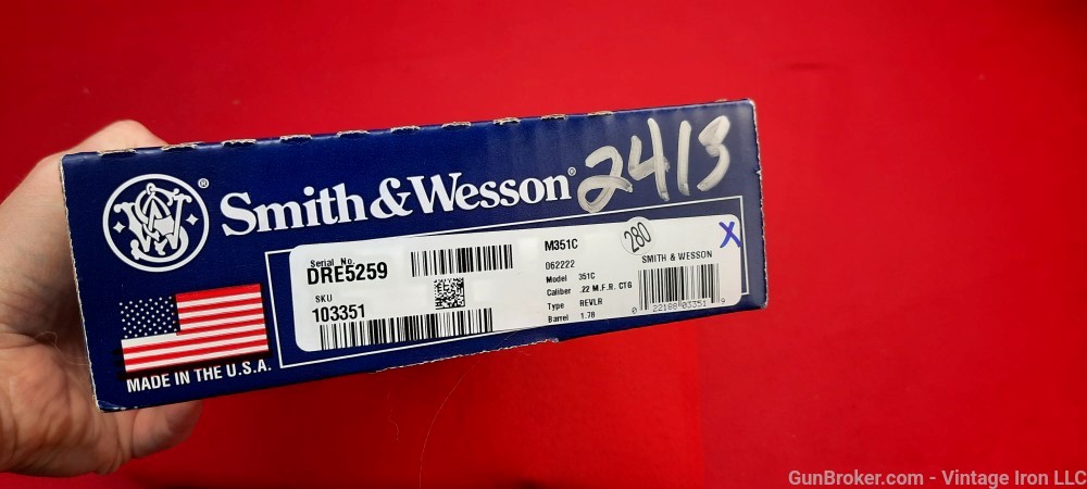 Smith and Wesson 351c *103351*.22 MRF (.22 mag) 7 shot Air Lite  NIB! NR-img-4