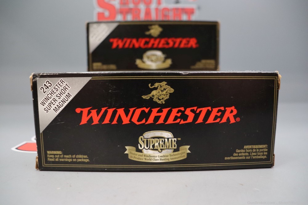 Lot o' 52 Rounds of Winchester Supreme Silvertip .243WSSM 95gr Ammunition-img-1