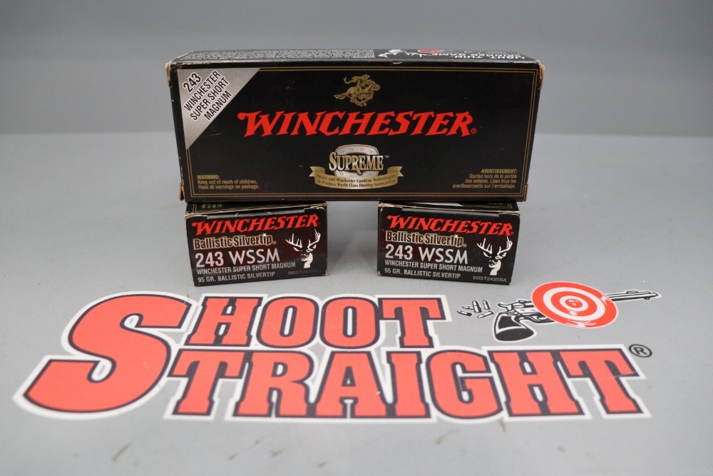 Lot o' 52 Rounds of Winchester Supreme Silvertip .243WSSM 95gr Ammunition-img-0