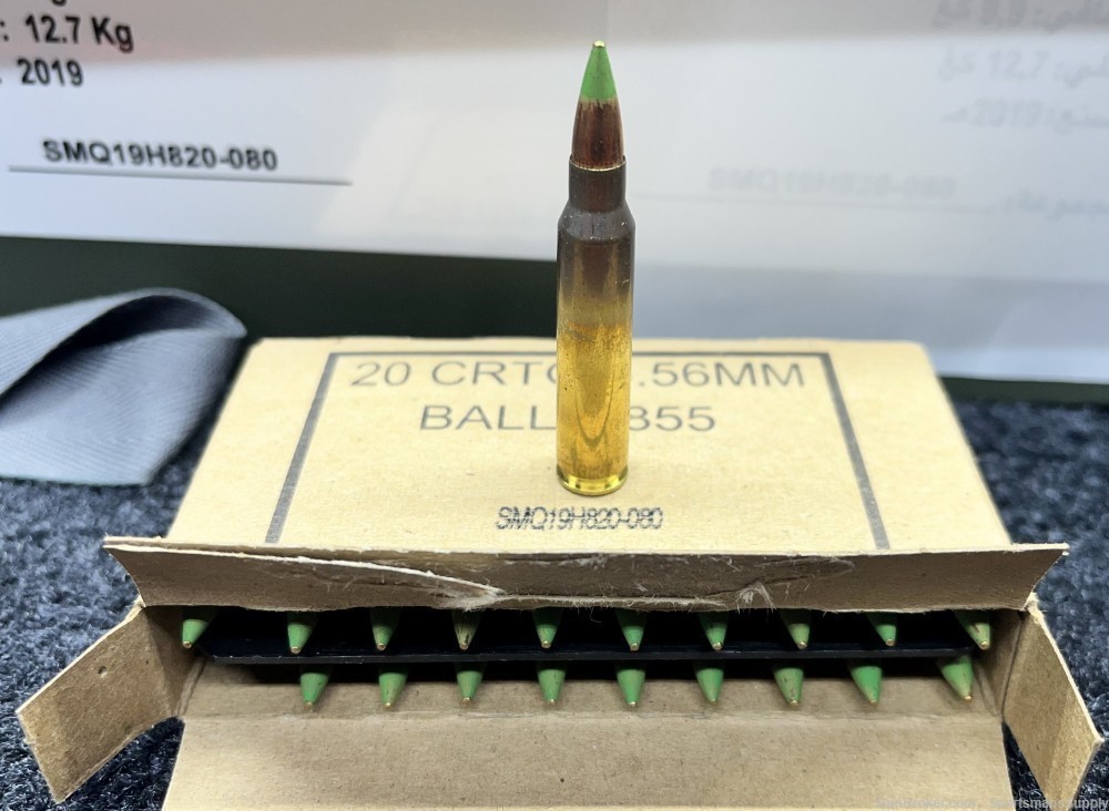 820 Rnds of Federal Lake City M855 Green Tip 5.56mm SS109 62gr FMJ NIB!-img-2