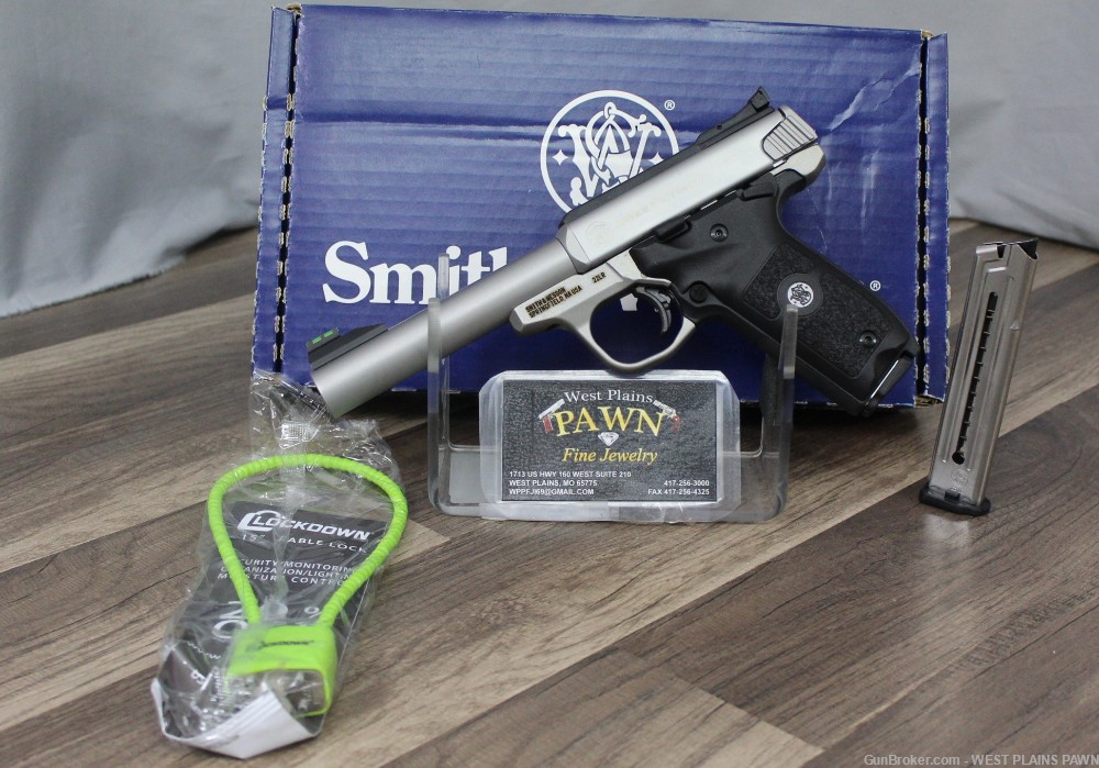 NIB SMITH & WESSON SEMI AUTO PISTOL, 22 LR, 5.5" BRL, 10 RND-img-0