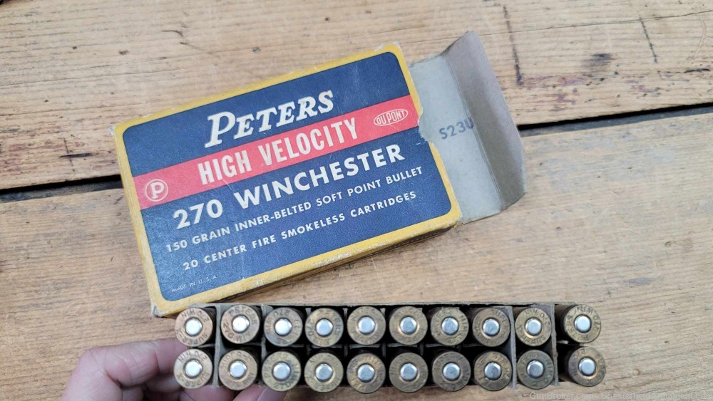 Peters Western Winchester Remington 270 caliber Rifle Ammo-img-6