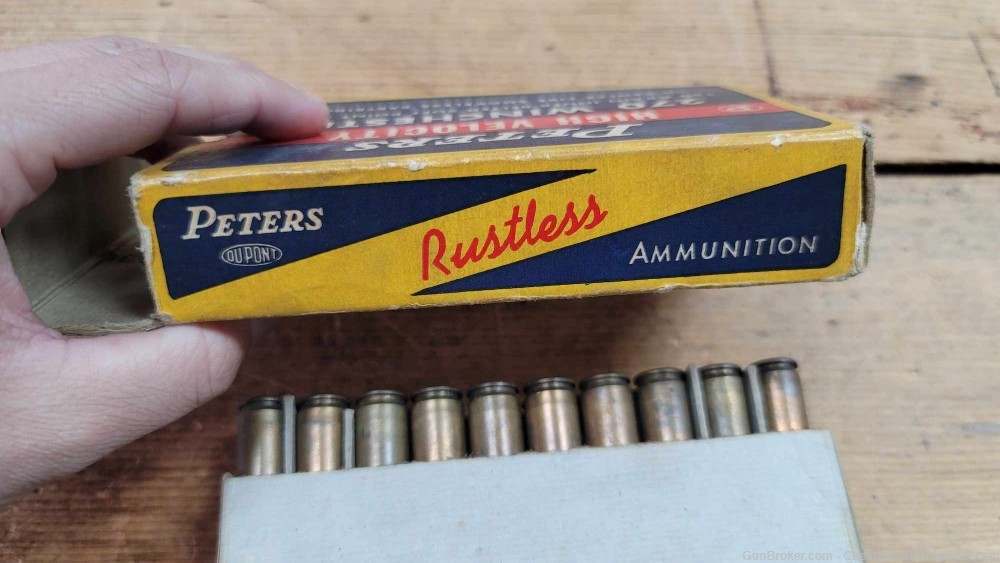 Peters Western Winchester Remington 270 caliber Rifle Ammo-img-11