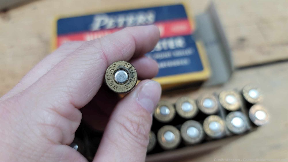 Peters Western Winchester Remington 270 caliber Rifle Ammo-img-27