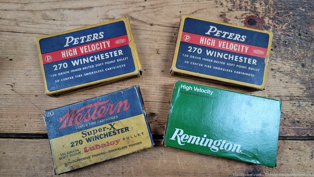 Peters Western Winchester Remington 270 caliber Rifle Ammo-img-0