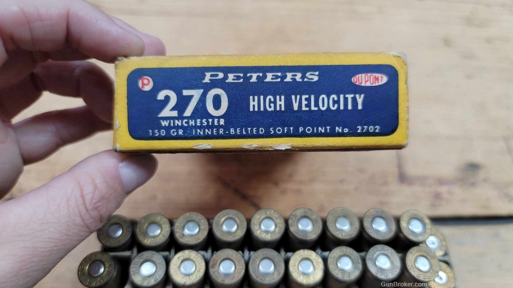 Peters Western Winchester Remington 270 caliber Rifle Ammo-img-13