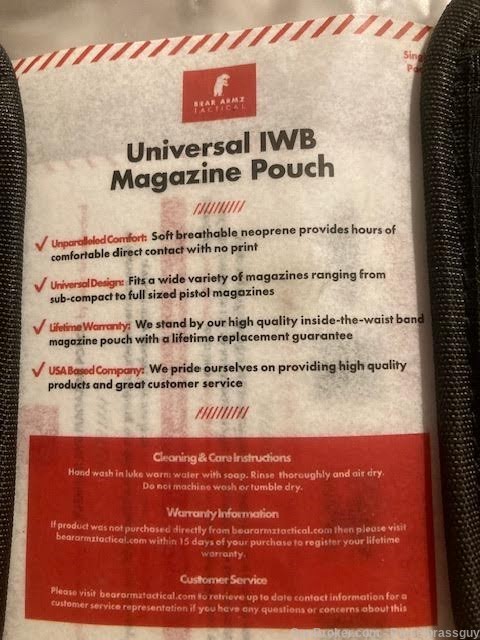 Bear Armz IWB Mag pouch x 2 NOS good condition -img-2