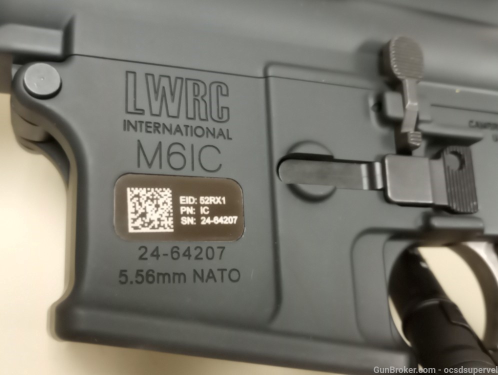 LWRC Pistol 5.56 NATO MOD IC-DI M61C Trijicon Red Dot Forearm Brace-img-5