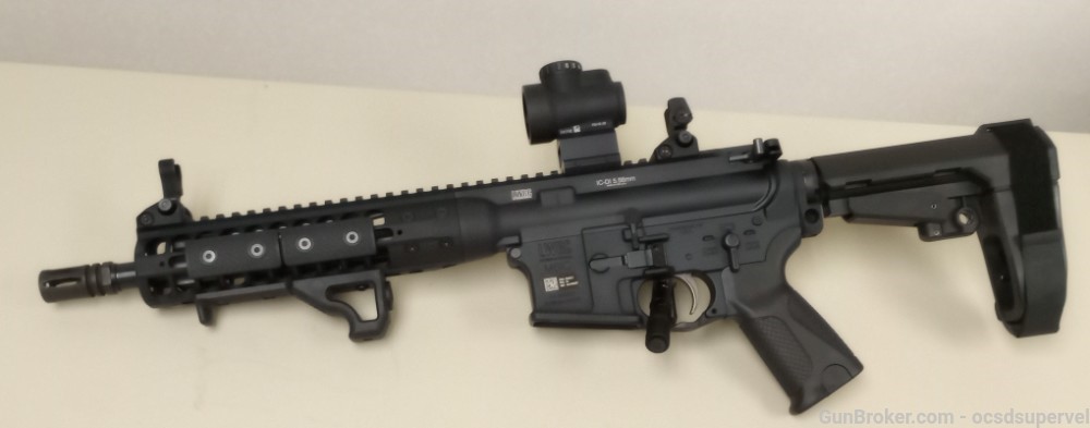 LWRC Pistol 5.56 NATO MOD IC-DI M61C Trijicon Red Dot Forearm Brace-img-9
