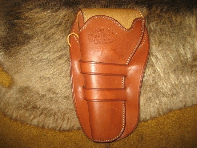 VINTAGE EL PASO SADDLERY L/H RUGER B/H 5.5" !-img-0