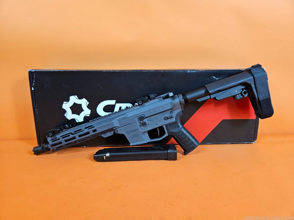 CMMG Banshee MK10 10mm AR Pistol Sniper Grey With Brace, Box, Magazine-img-0