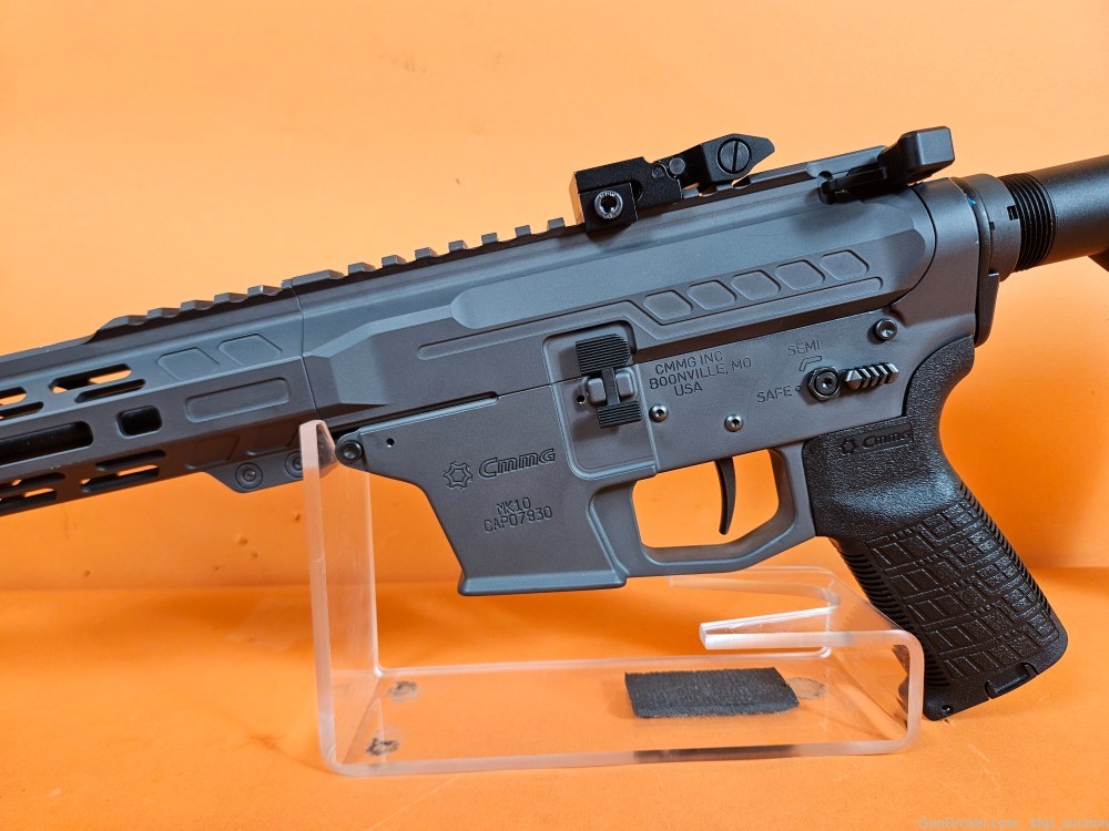 CMMG Banshee MK10 10mm AR Pistol Sniper Grey With Brace, Box, Magazine-img-7
