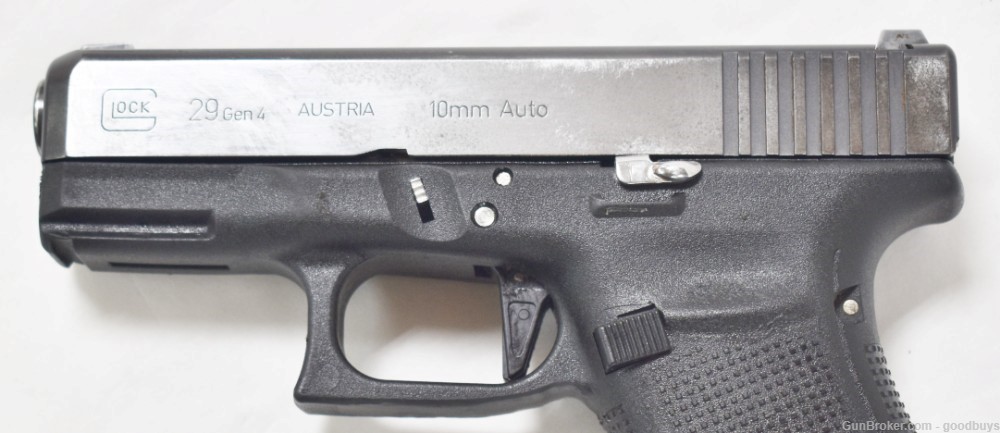 GLOCK 29 GEN 4 10mm PG2950204 POLISHED SS PORTED UNIQUE SALE G29 3-MAGS-img-2