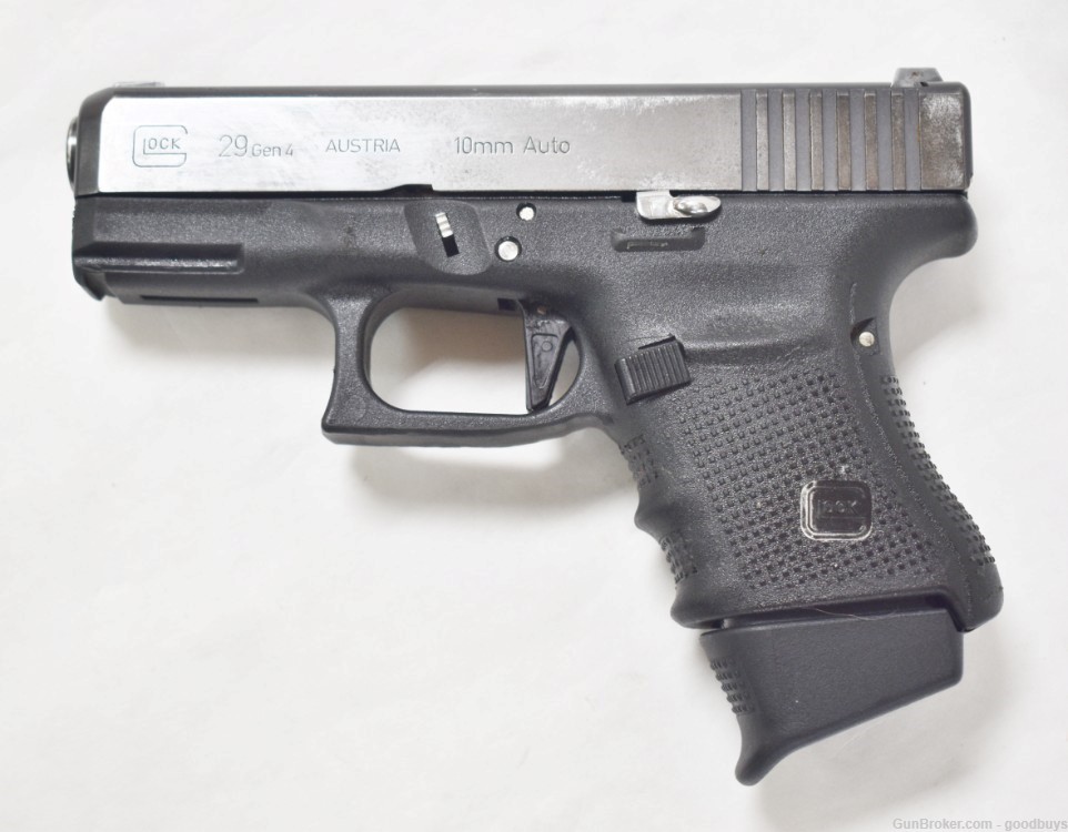 GLOCK 29 GEN 4 10mm PG2950204 POLISHED SS PORTED UNIQUE SALE G29 3-MAGS-img-1