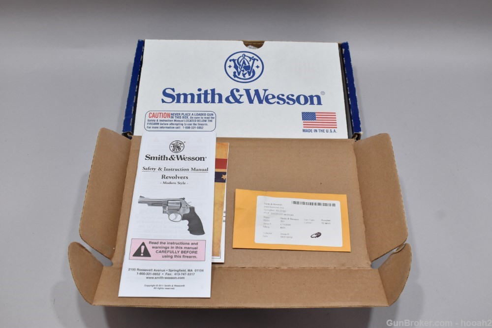 Nice Smith & Wesson Model 351C Airlite 22 Mag DAO Revolver W Box 2012-img-2