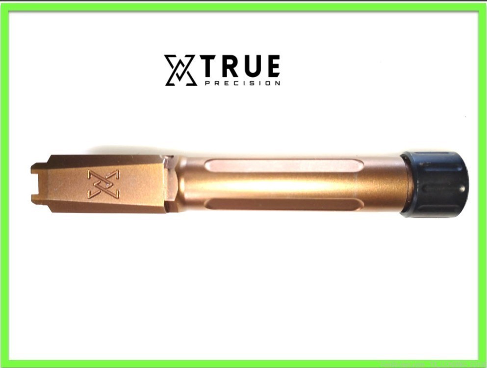 True Precision Match Grade 9mm Fluted THREADED Barrel SIG SAUER 365 copper-img-0