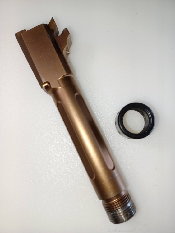 True Precision Match Grade 9mm Fluted THREADED Barrel SIG SAUER 365 copper-img-9