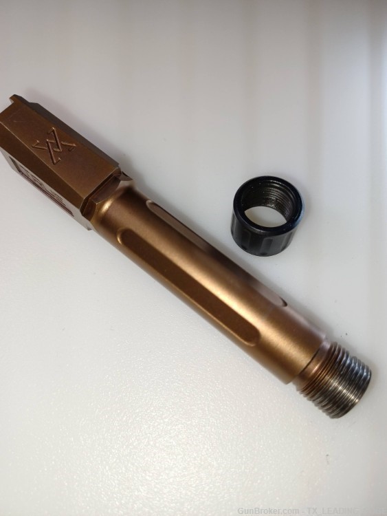 True Precision Match Grade 9mm Fluted THREADED Barrel SIG SAUER 365 copper-img-2