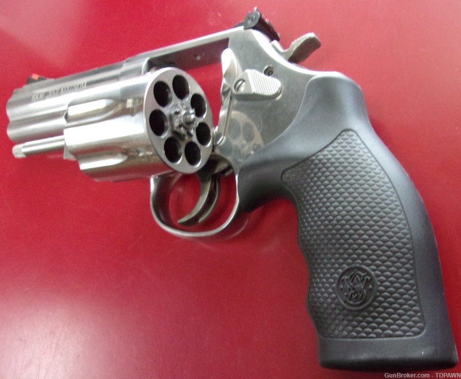 S&W Model 686-6 Stainless .357 Mag Revolver 7-RND 4in BBL Made 2001-2002 -img-4