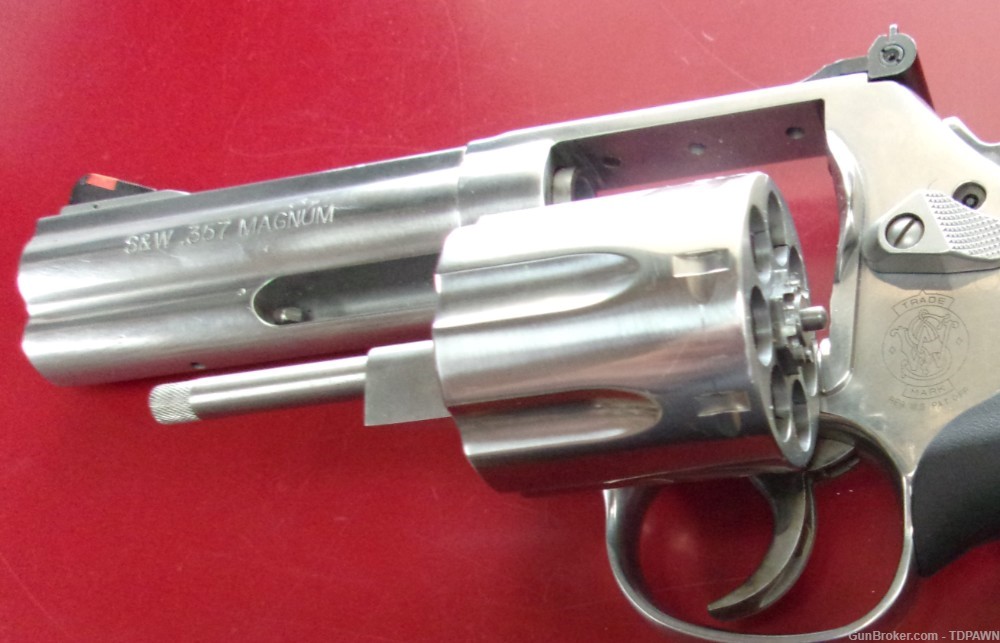 S&W Model 686-6 Stainless .357 Mag Revolver 7-RND 4in BBL Made 2001-2002 -img-3