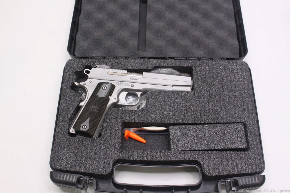 Sig Sauer 1911 Stainless Target .45 acp w/ case-img-3