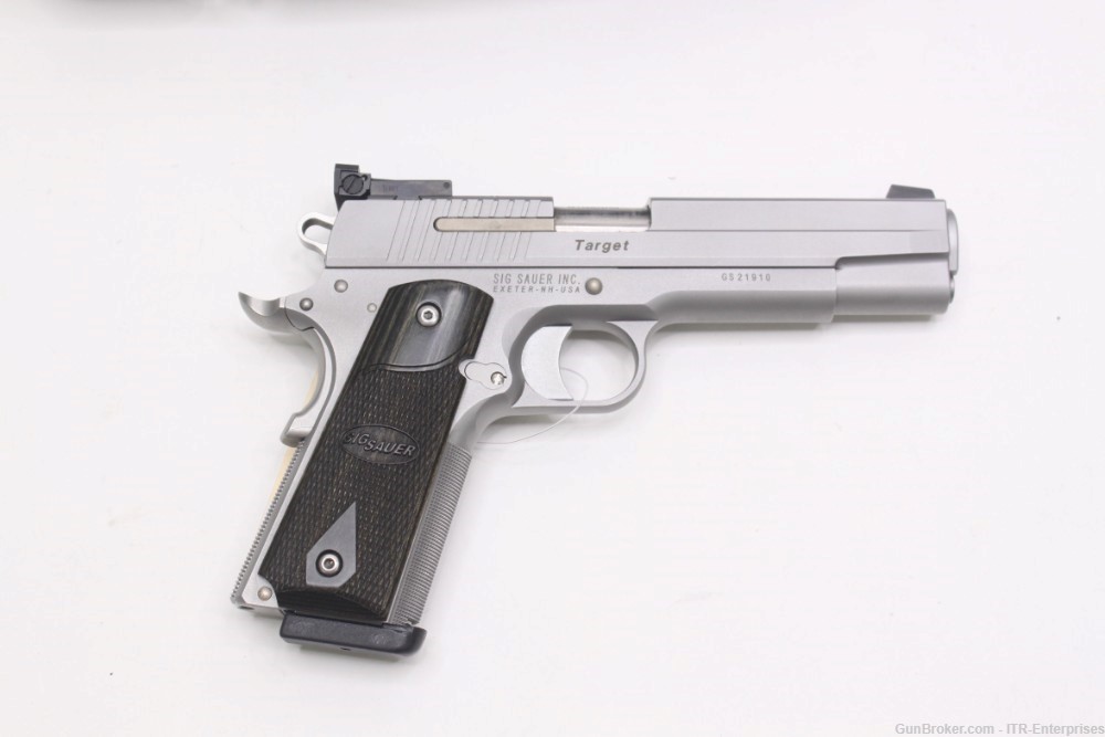Sig Sauer 1911 Stainless Target .45 acp w/ case-img-4