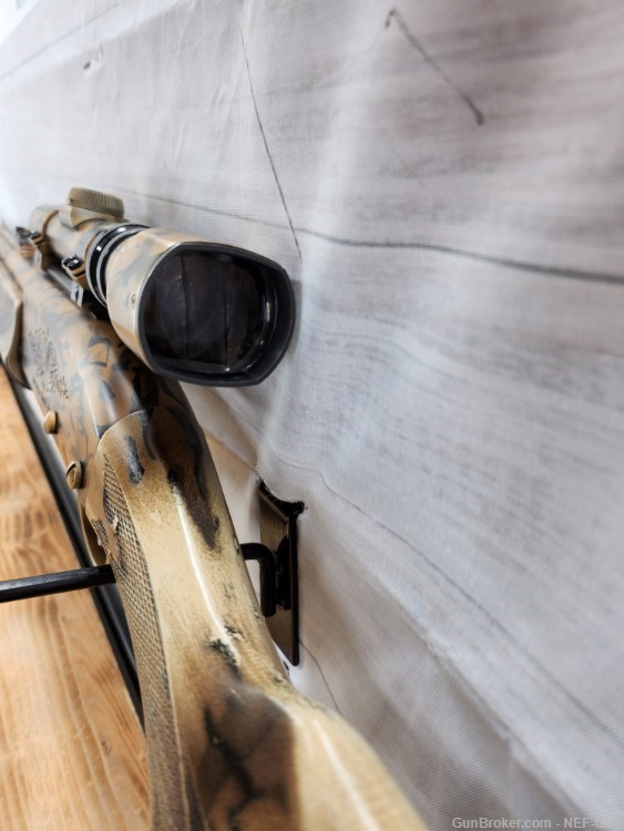 remington 1100 slug gun with wide view 1.5 x4.5 scope old school cool camo -img-3