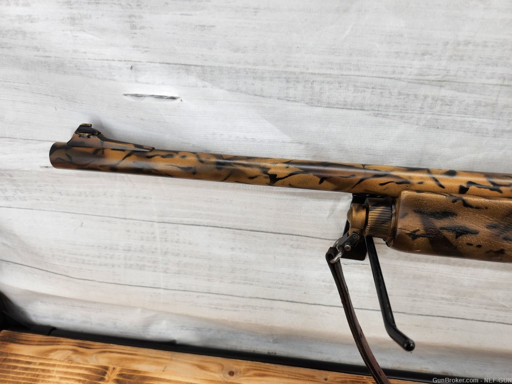 remington 1100 slug gun with wide view 1.5 x4.5 scope old school cool camo -img-2