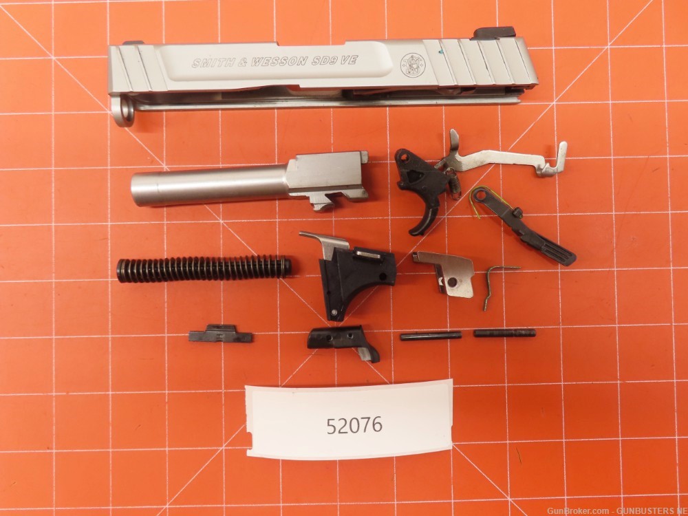 Smith & Wesson model SD9 VE 9mm Repair Parts #52076-img-0