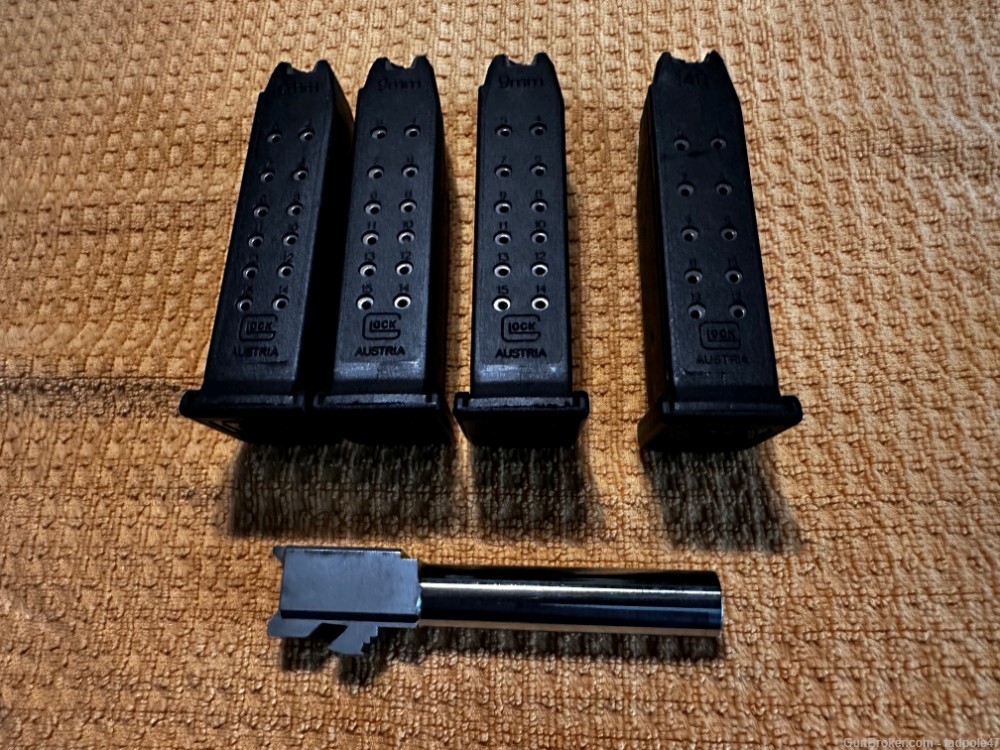 Glock 23 to Glock 19 Lone Wolf conversion barrel & magazines-img-2