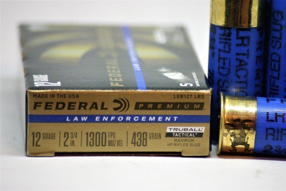 12 ga FEDERAL Premium Law Enforcement TruBall 2¾" 12ga 438 Gr SLUG  5 RDS-img-1