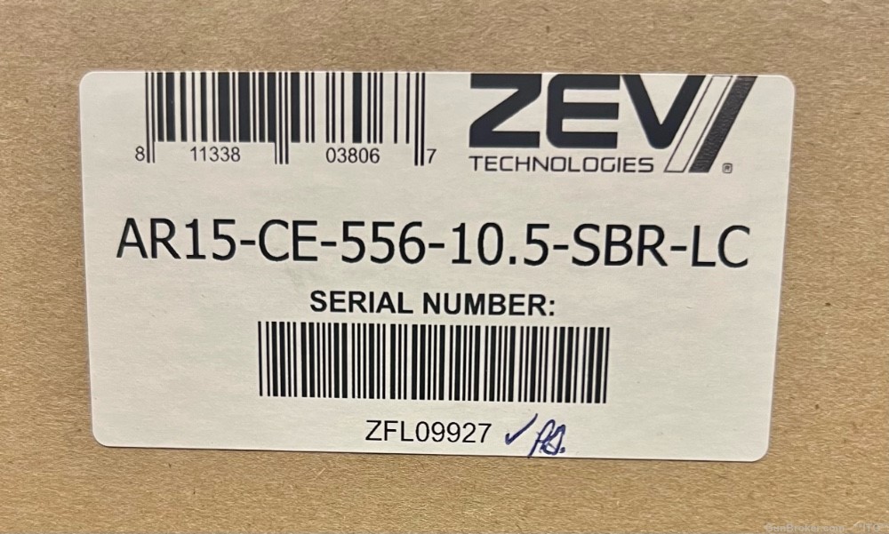 ZEV AR15 CE SBR 556 10.5" 10RD BLACK-img-7