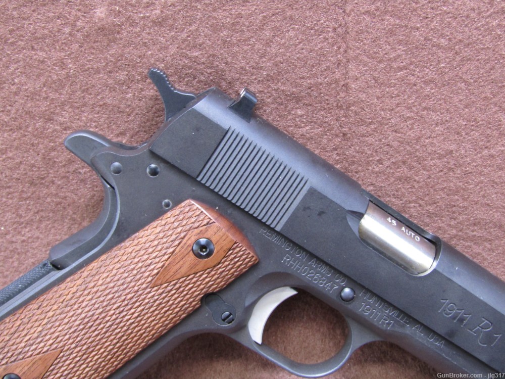 Remington 1911 R1 45 ACP Semi Auto Pistol Thumb Safety 2x 7 Rd Mag Like New-img-3