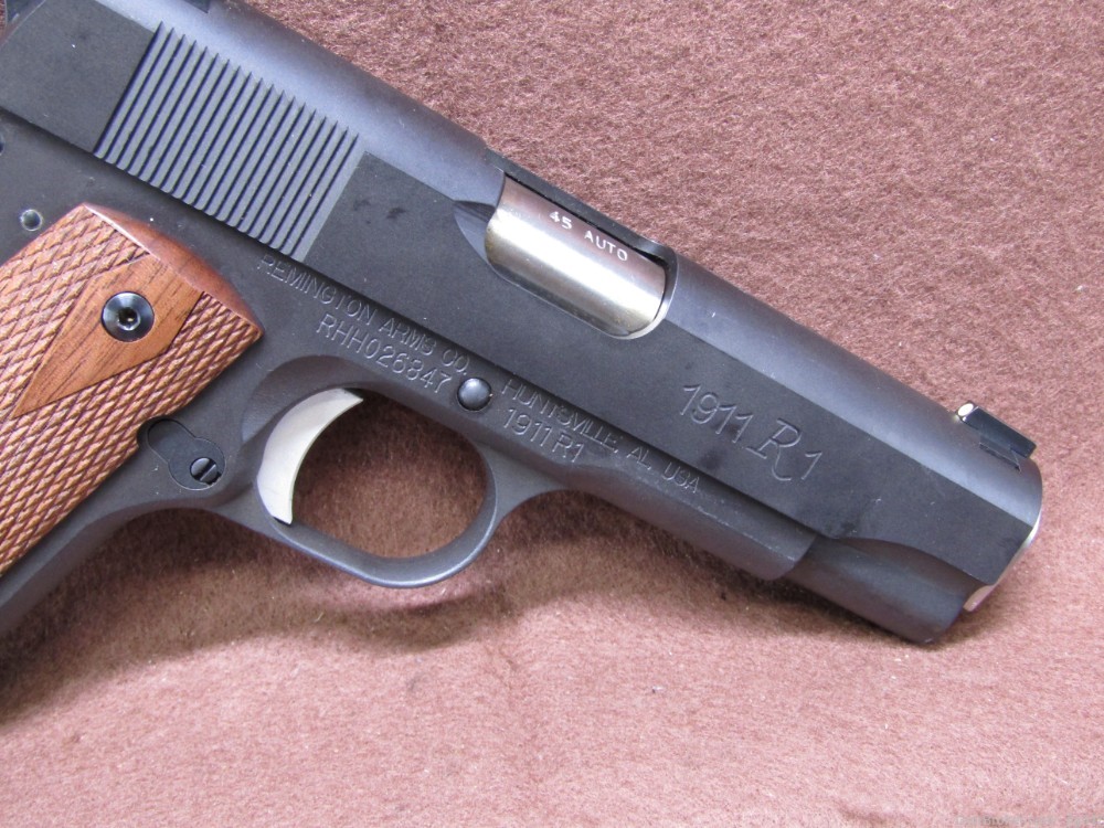 Remington 1911 R1 45 ACP Semi Auto Pistol Thumb Safety 2x 7 Rd Mag Like New-img-4