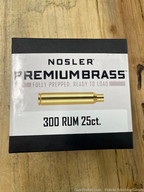 Nosler Premium 300 Remington Ultra Mag Unprimed Brass-img-0