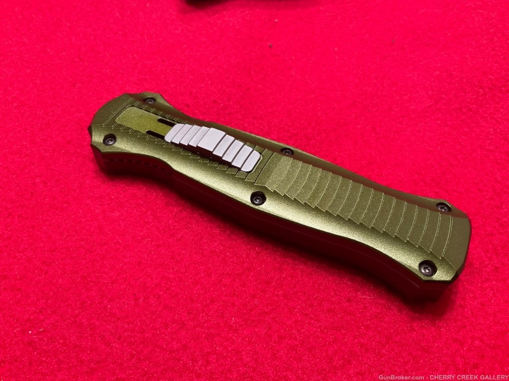 Benchmade limited edition infidel otf automatic od green knife USA -img-2