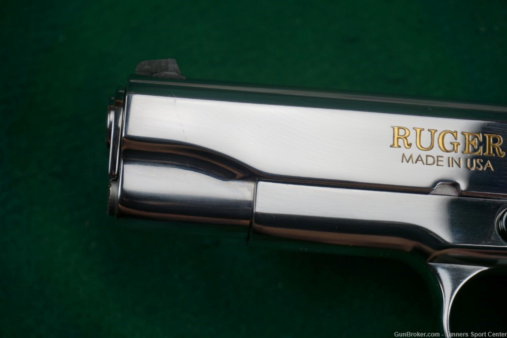 1 of 500 Ruger SR1911 Commander polished Stainless 45acp 4.25" UNFIRED-img-2