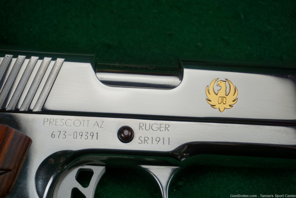 1 of 500 Ruger SR1911 Commander polished Stainless 45acp 4.25" UNFIRED-img-14