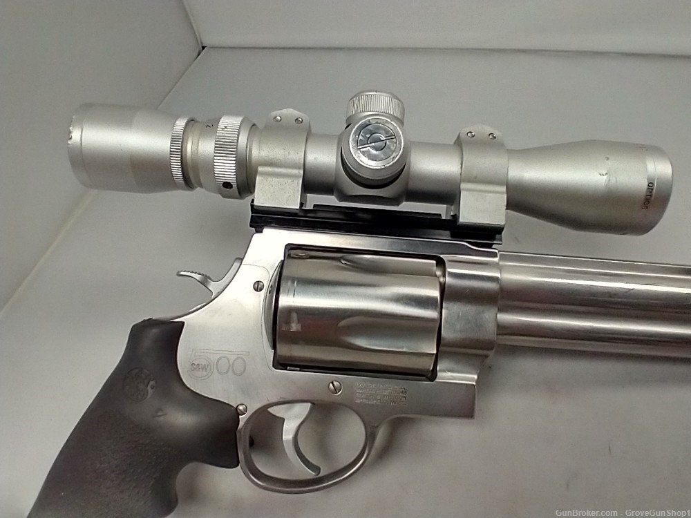 Smith & Wesson 500 8" Barrel 5-Shot Revolver 500 S&W Magnum w/Scope USED-img-14