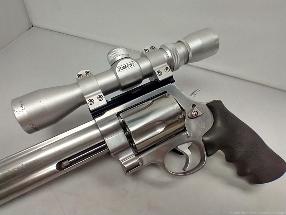 Smith & Wesson 500 8" Barrel 5-Shot Revolver 500 S&W Magnum w/Scope USED-img-2