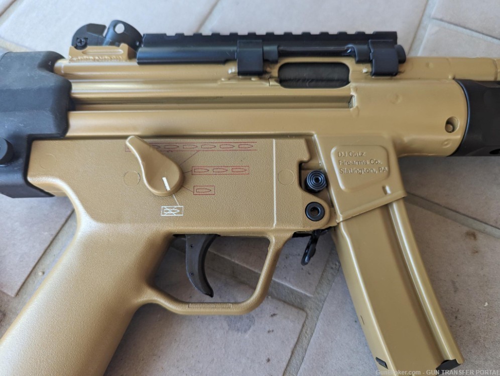DJ Getz HK MP5 RAL 8000 w/ Heckler & Koch MLI rail, 6 mags and extras-img-5